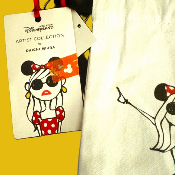 Disney Hong Kong drawstring bags (2) Front and Back Designs NWT Collectible - Picture 7 of 12